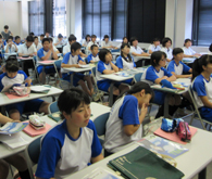 平成27年度 中学生対象の体験入学を開催しました 全日制 学校法人福智学園 福智高等学校